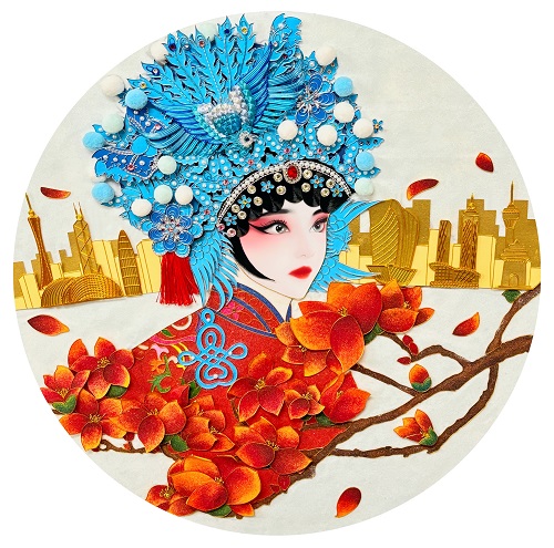 我校获一等奖作品(林梓芬:花绽粤韵迎湾梦).jpg 我校获一等奖作品(林梓芬:花绽粤韵迎湾梦).jpg